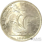 Portugal 10$00 1954 Bela