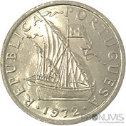 Portugal 10$00 1972 - Legenda Direita Bela