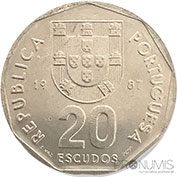 Portugal 20$00 1987 Bela