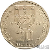 Portugal 20$00 1988 Bela