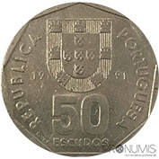 Portugal 50$00 1991 Mbc