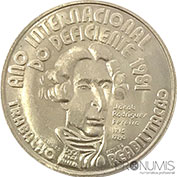 Portugal 100$00 1981 Ano Internacional do Deficiente Bela
