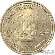 Portugal 100$00 1987 Nuno Tristão Bela