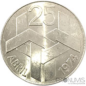 Portugal 250$00 1974 25 de Abril Bela