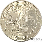 Portugal 1000$00 1992 Encontro de 2 Mundos Bela