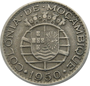 Moçambique 50 Centavos 1950 Mbc
