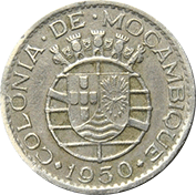 Moçambique Escudo 1950 Mbc