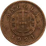 Angola Centavo 1921 Mbc