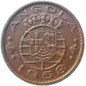 Angola 50 Centavos 1958 Mbc