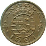 Angola 50 Centavos 1961 Mbc