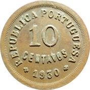 Cabo Verde 10 Centavos 1930 Mbc