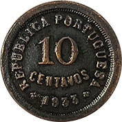 Guiné 10 Centavos 1933 Mbc