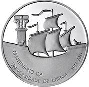 Portugal 2.50 Euro 2011 - 100 Anos da Universidade de Lisboa