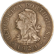 São Tomé e Príncipe 50 Centavos 1929 Mbc