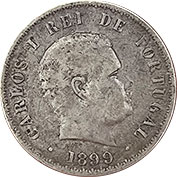 D. Carlos I 500 Réis 1899 Mbc