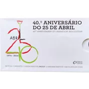 Portugal 2 Euro PROOF 2014 - 40 Anos do 25 de Abril