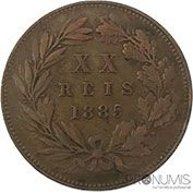 D. Luis I XX Réis 1885 Mbc
