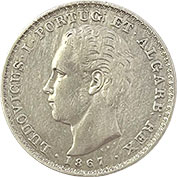 D. Luis I 500 Réis 1867 MBC