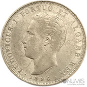 D. Luis I 500 Réis 1886 Mbc