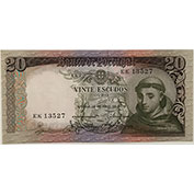 Portugal 20 Escudos Ch.7 26/05/1964 Bela