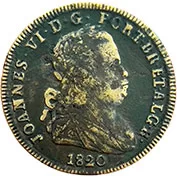 D. João VI Pataco 1820 Mbc+