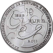 Portugal 10 Euro 2011 - Adesão Portugal e Espanha á UE