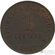 Portugal 1 Centavo 1917 Mbc