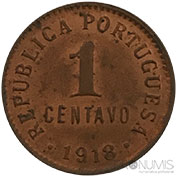 Portugal 1 Centavo 1918 Bela