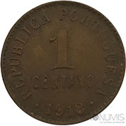 Portugal 1 Centavo 1918 Mbc