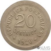 Portugal 20 Centavos 1920 Mbc