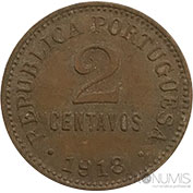 Portugal 2 Centavos 1918 Mbc