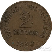 Portugal 2 Centavos 1920 Mbc