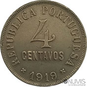 Portugal 4 Centavos 1919 Mbc