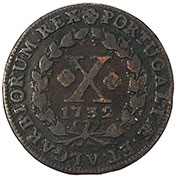 D. João V - X Réis 1732 Mbc