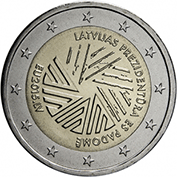 Letónia 2 Euro 2015 - Presidência da UE