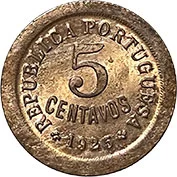 Portugal 5 Centavos 1925 BELA / SOBERBA