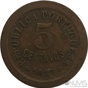 Portugal 5 Centavos 1927 Mbc