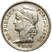 Portugal 10 Centavos 1915 Bela