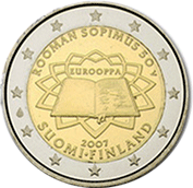 Finlândia 2 Euro 2007 - Tratado de Roma