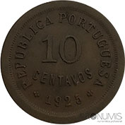 Portugal 10 Centavos 1925 Mbc