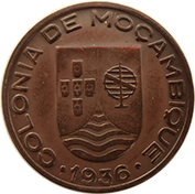 Moçambique 20 Centavos 1936 Mbc+
