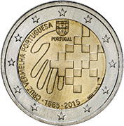 Portugal 2 Euro 2015 - 150 Anos da Cruz Vermelha Portuguesa