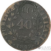 D. Maria II Pataco 1847 ( G.C.P.) Bc+