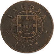 Angola 5 Centavos 1921 Mbc