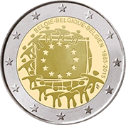 Bélgica 2 Euro 2015 - 30 Anos Bandeira da Europa
