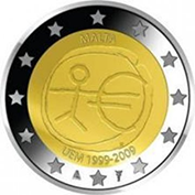 Malta 2 Euro 2009 - EMU