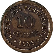 Guiné 10 Centavos 1933 Bc