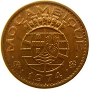 Moçambique 50 Centavos 1974 Bela