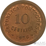 Portugal 10 Centavos 1926 Soberba