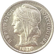 Portugal 20 Centavos 1916 Soberba